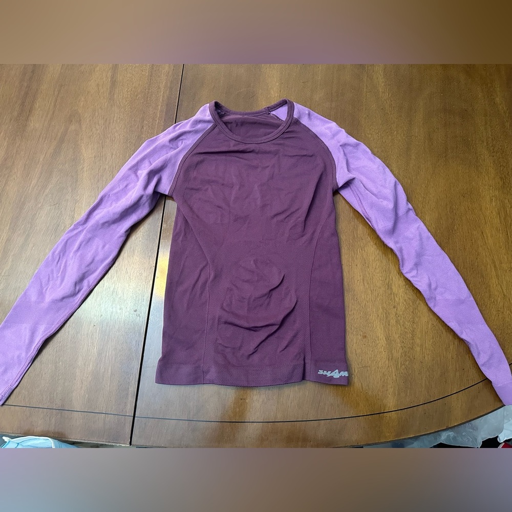 Purple long sleeved shirt- perfect for tennis, golf or casual wear